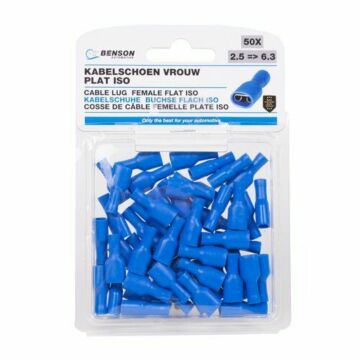 Kabelschoenen 50 delig vrouw ISO plat 2.5 => 6.3
