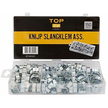 Assortiment knijp slangklemmen 150 delig