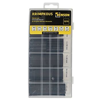 Krimpkous set 127 dlg (zwart)