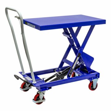 Heftafel / schaarliftkar / plateauwagen 500KG Deluxe (hoogte 91cm)