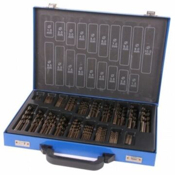 Metaalborenset HSS Kobalt split point 170 delig (RVS)