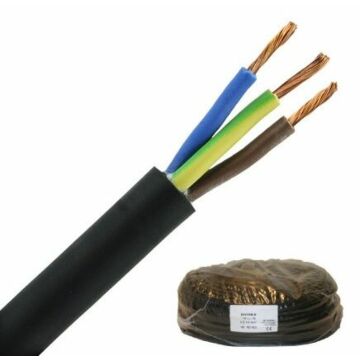 Stroomkabel / Stroomsnoer 3x1.0 Neopreen (PER METER)