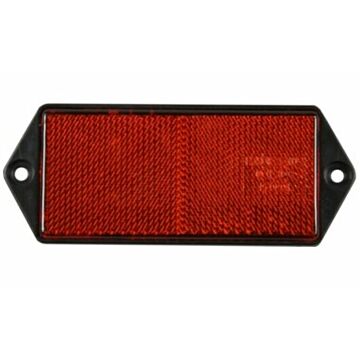 Reflector rechthoek 100x40 oranje
