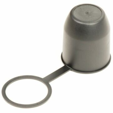 Trekhaakdop met lip, zwart