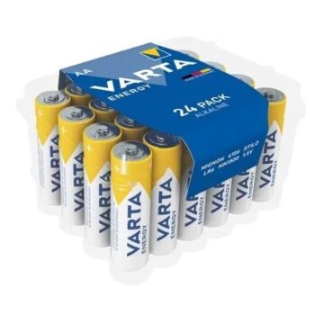 Batterij Varta Alkaline AA XL verpakking 24 stuks