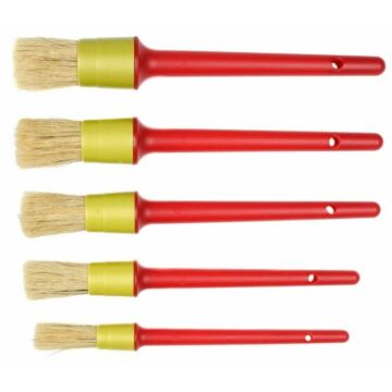 Verfkwastenset synthetisch 5-delig rond