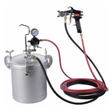 Verftank 10 ltr prof. met verfpistool