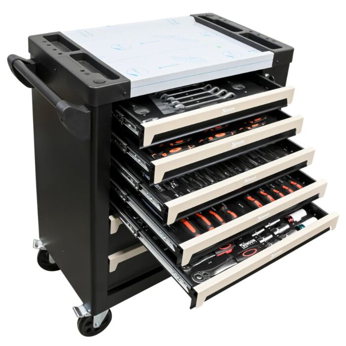 Gereedschapswagen gevuld 7 laden 250 delig