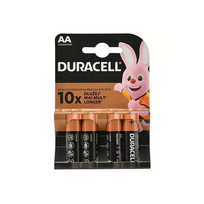 Batterijen Duracell AA 4 stuks