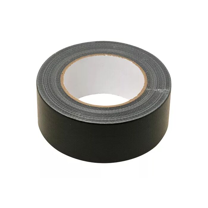 Reparatietape / duct-tape zwart 50 meter