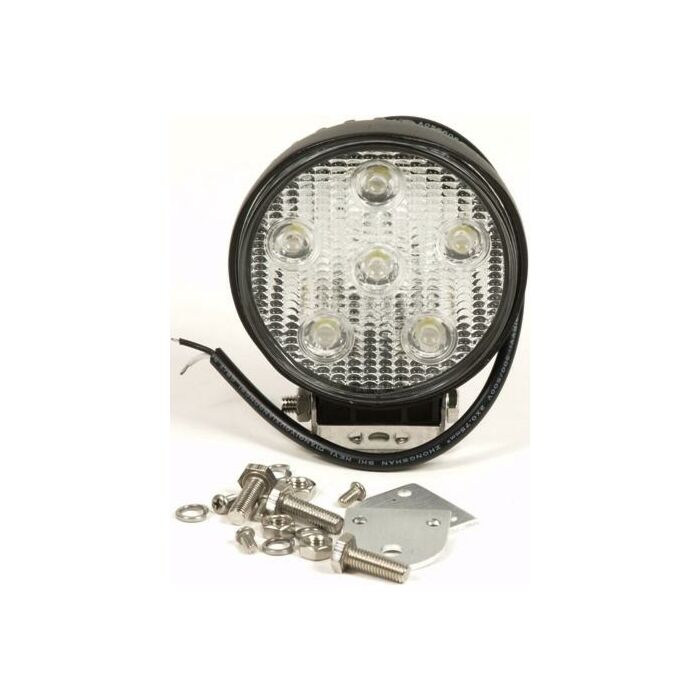 Werklamp / Schijnwerper 6 LEDS, 18 watt 10-30 volt 