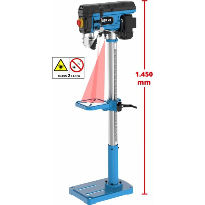 Kolomboormachine staand Güde GSB 20 LASER/500W