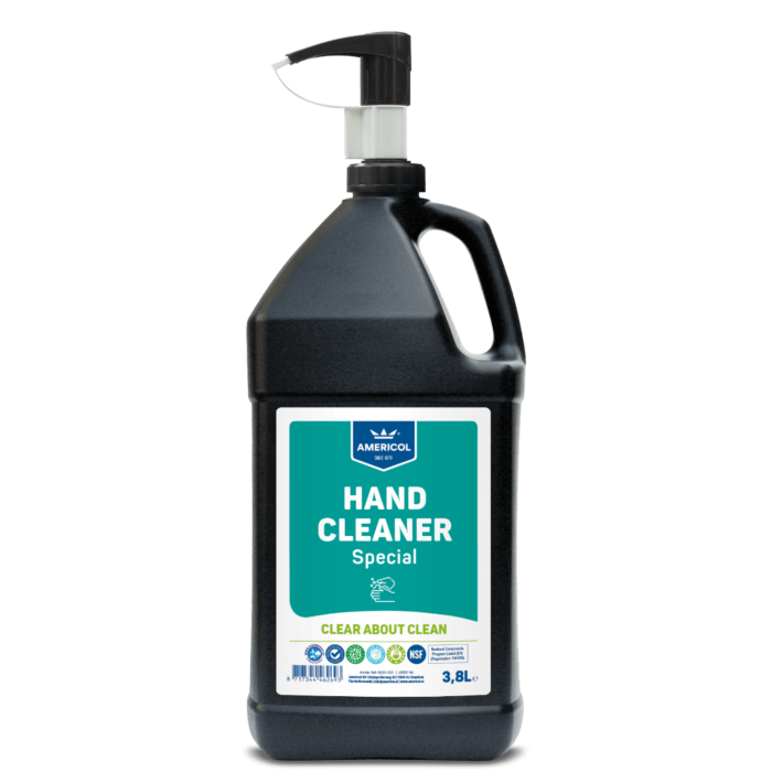 Handcleaner / garagezeep met korrel special 3,8ltr + pomp