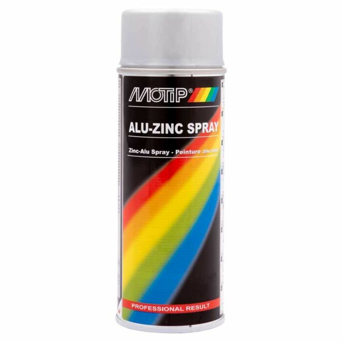 Motip alu-zinkspray hittebestendig - spuitbus 400ML 