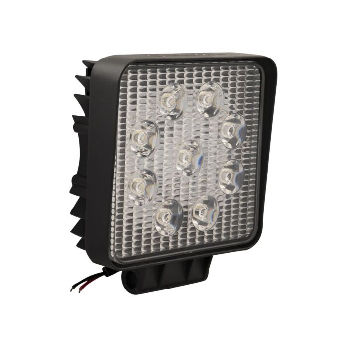 Werklamp / breedstraler 9 LED vierkant 12-24 V