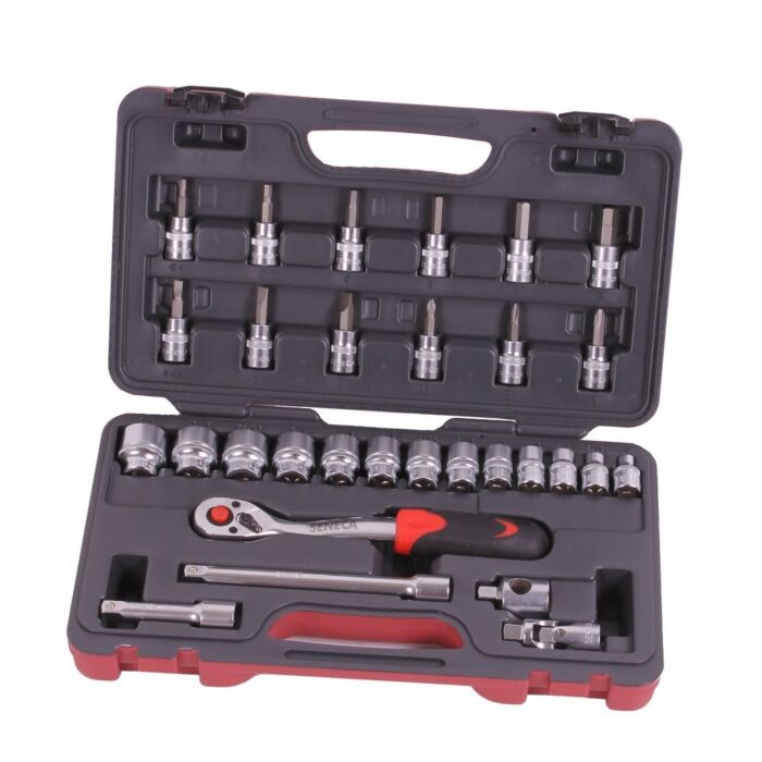 Doppendoos 3/8'' 35 delig sae (engelse maten)