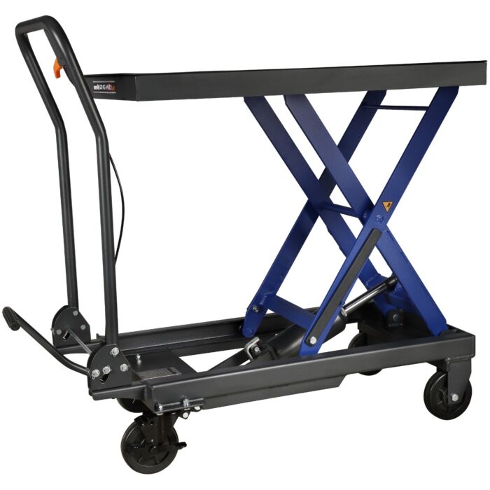 Heftafel / schaarliftkar / plateauwagen 500KG Deluxe (hoogte 91cm)