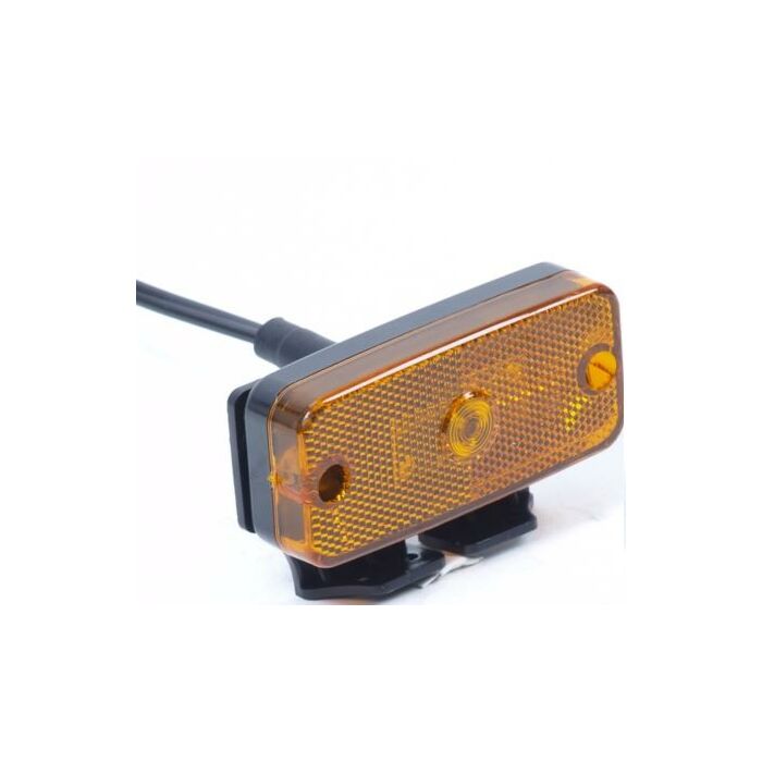 Contourverlichting oranje LED met hoeksteun 12/24 volt