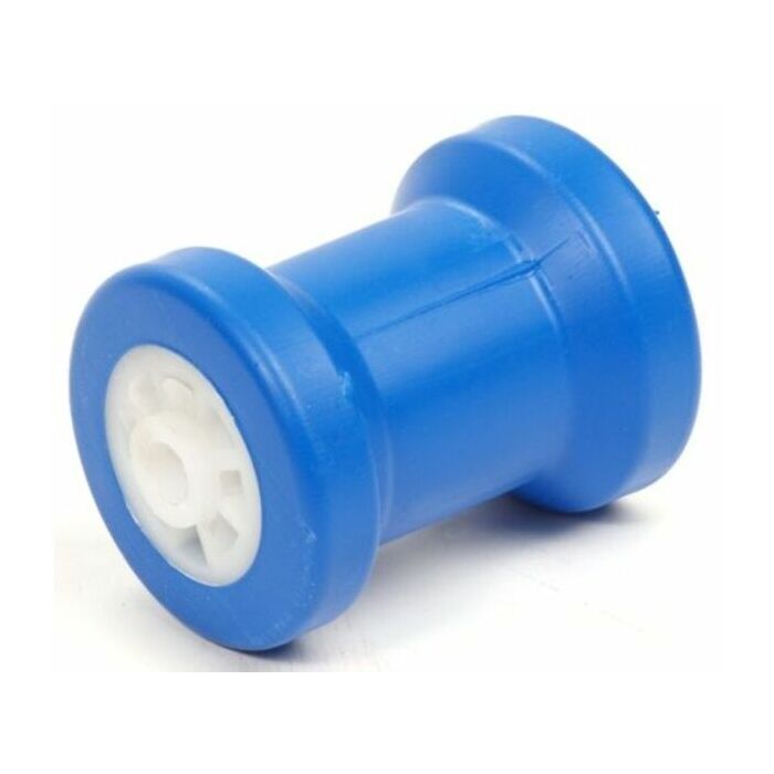 Kielrol blauw 130x90mm - asgat 22mm