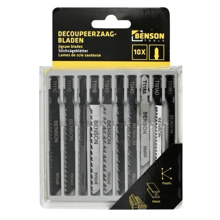 Decoupeerzagen 10 Delig (Bosch aansluiting / T- aansluiting)