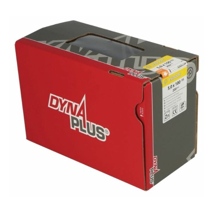 Dynaplus unischroef 5.0x100 verzinkt TX25 (200 stuks)