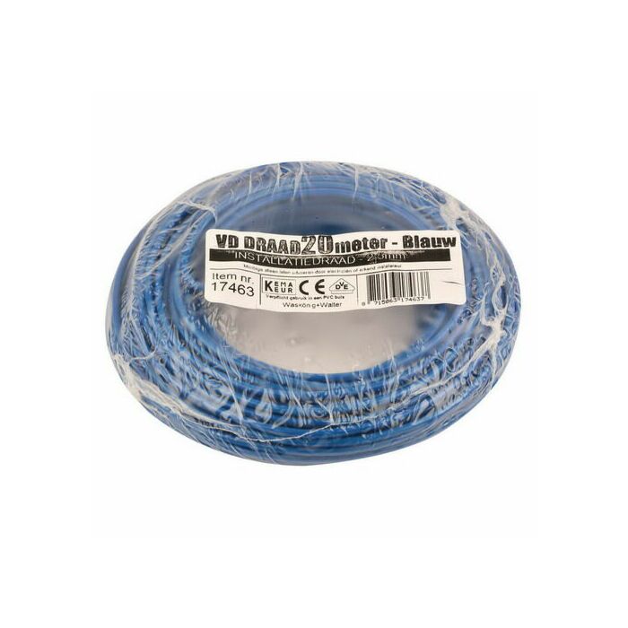 VD-Draad 2.5mm² 20 meter blauw