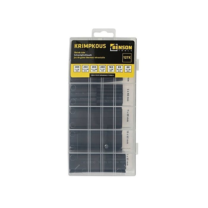 Krimpkous set 127 dlg (zwart)