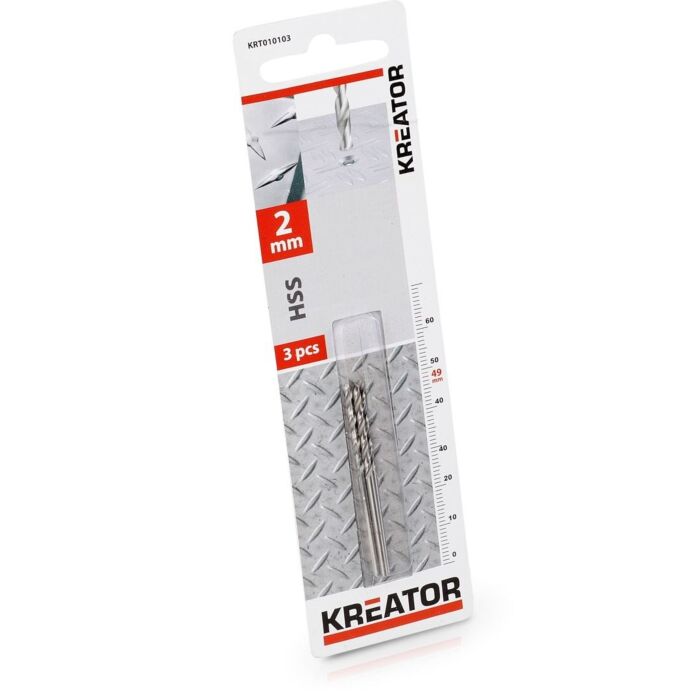 HSS metaalboren set 2 MM / 3 stuks