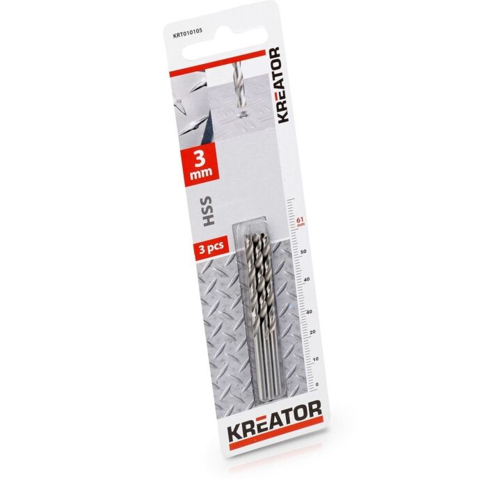 HSS metaalboren set 3 MM / 3 stuks