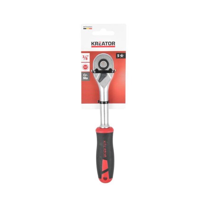 Ratel 3/8 inch - 72 tanden Kreator prof.