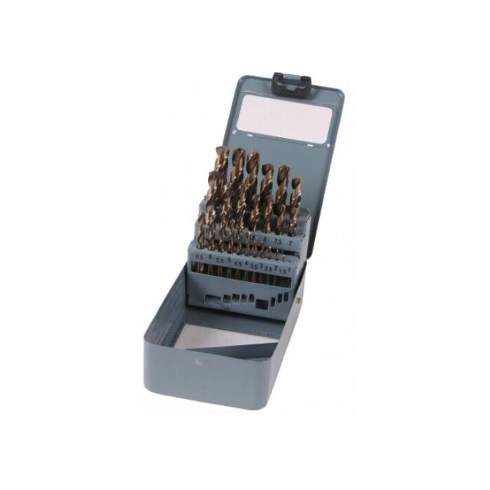 Metaalborenset HSS Kobalt split point 25 delig (RVS)