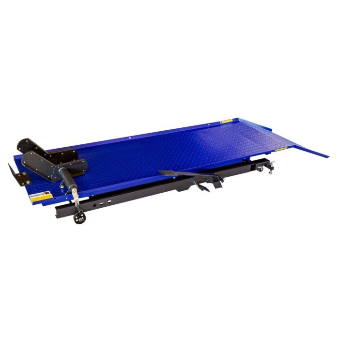 COSTWAY Motorhefbrug, motorfietslift, tot 680 kg, 3-traps in hoogte verstelbaar, hydraulische motorhefbrug voor motorfietsen, ATV's en quads (rood