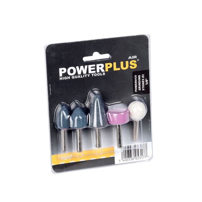 Stiftslijpsteentjes 5 stuks t.b.v. luchtdremel