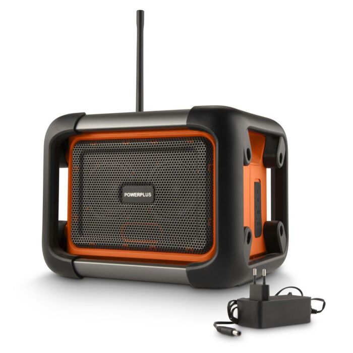 Draagbare bouwradio / werfradio 20V 100-240V DAB+ / FM (zonder accu)