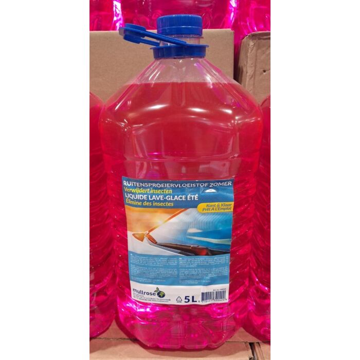 Ruitenwisservloeistof  / ruitensproeivloeistof 5LTR (zomer)