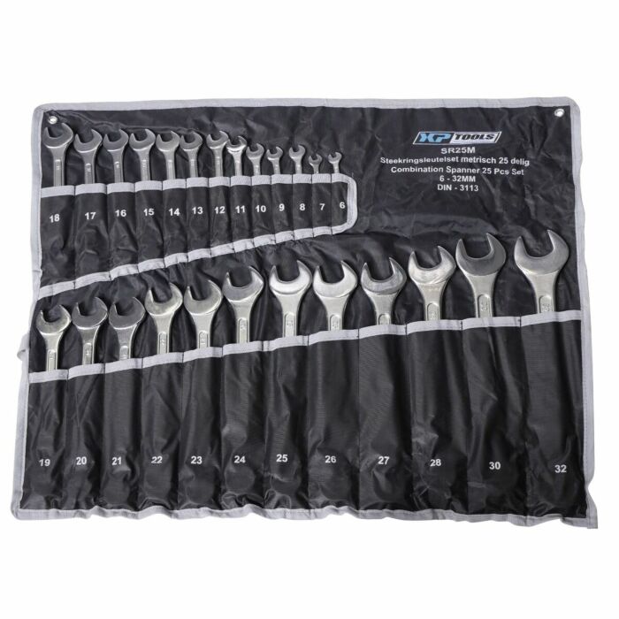 Steekringsleutelset / ringsteeksleutelset 25dlg