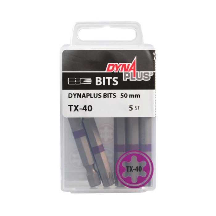 Dynaplus schroefbit TX40 lang 50mm - 5 stuks