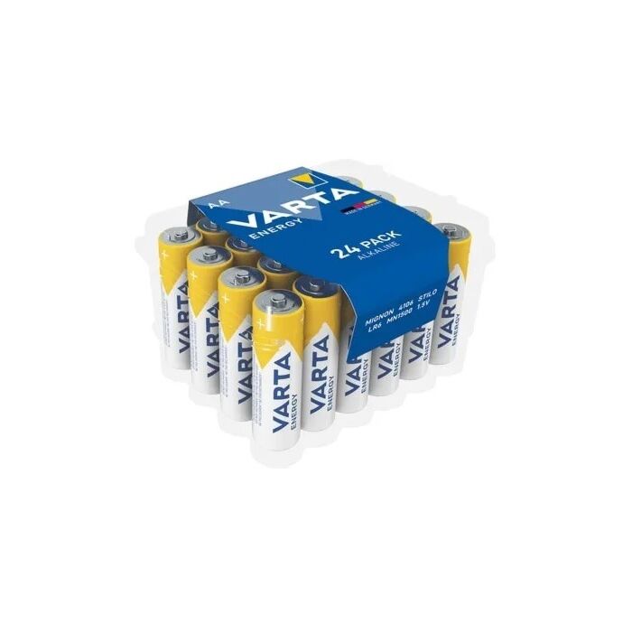 Batterij Varta Alkaline AA XL verpakking 24 stuks