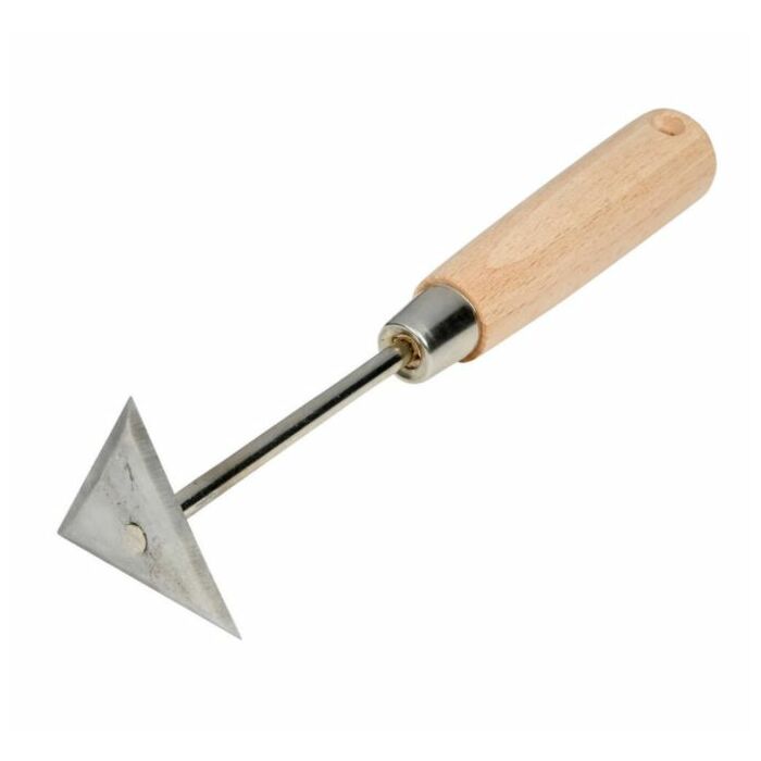 Verfkrabber / verfschraper driehoek 21 cm