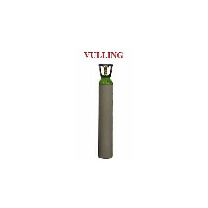 Vulling voor 10 liter gasfles (menggas 98/2 t.b.v. RVS)